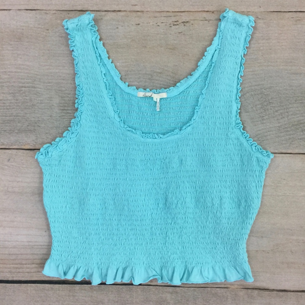 Anthropologie Floreat Ruffled Crop Tank - Picture 4 of 4